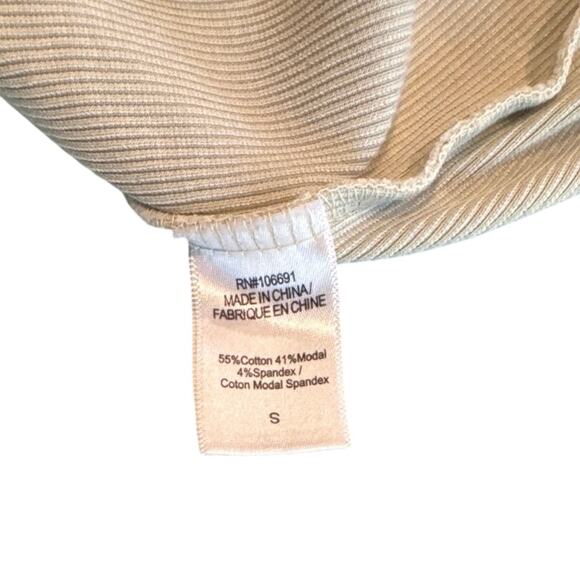 MSRP $108 NWOT Young Fabulous and Broke Fitted Viscose Ribbed Knit w/Slit Size S - Picture 6 of 8